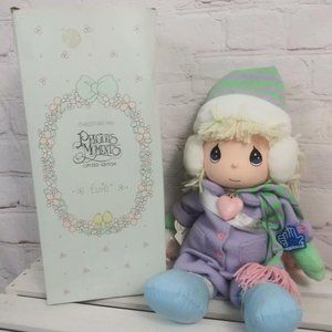 Precious Moments Evie Doll Vtg Christmas 1993